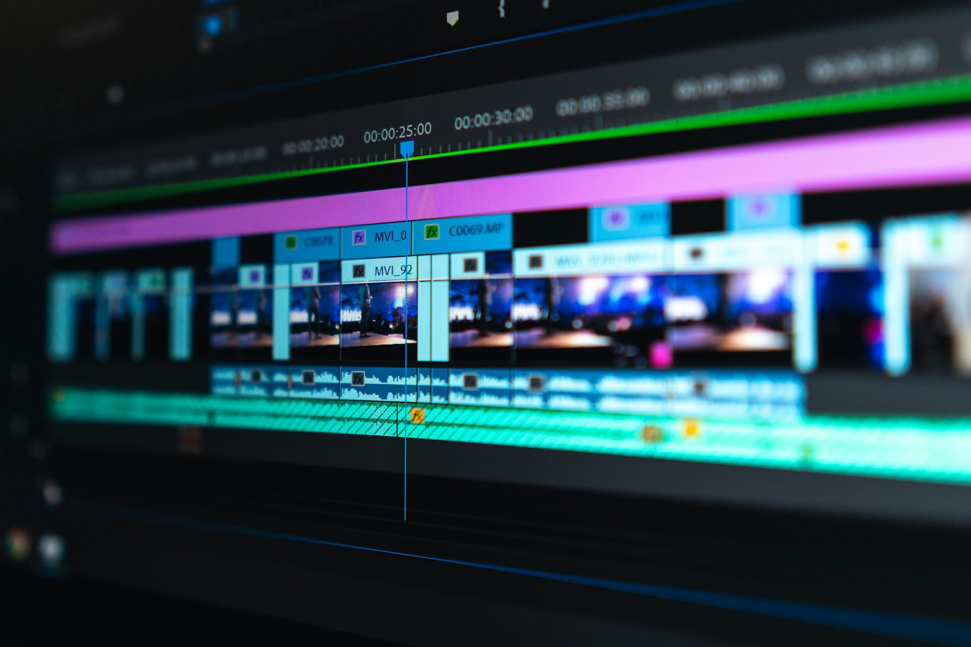Editing timeline